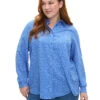 Zizzi FLASH - Shirt With Dots -Chic Soldes FL0016E 1435 ModelFront