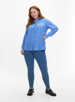 Zizzi FLASH - Shirt With Dots -Chic Soldes FL0016E 1435 ModelFullBody