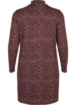 FLASH - Long Sleeve Dress With Turtleneck -Chic Soldes FL0019A 1681 Back