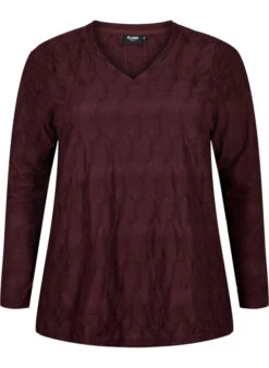 FLASH - Long Sleeve Blouse With Structure -Chic Soldes FL0022A 1681 Front