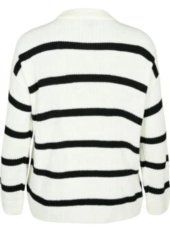 FLASH - Striped Knit Sweater -Chic Soldes FL0027A 0101 Back