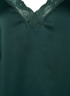 FLASH - Top With V-neck And Lace Edge -Chic Soldes FL0034A 0906 Details1