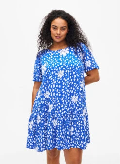 FLASH - Dress In Viscose With Cutline