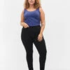 Zizzi Super Slim Amy Jeans With Elasticated Waist -Chic Soldes J10064J 0201 ModelFront