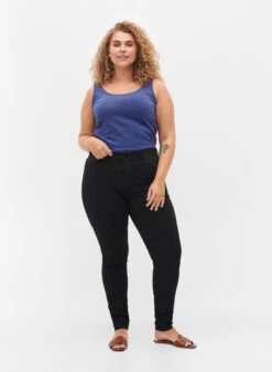 Zizzi Super Slim Amy Jeans With Elasticated Waist