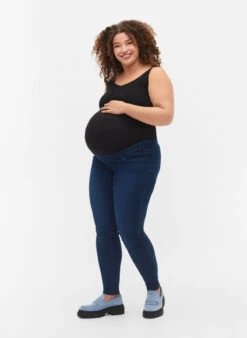 Zizzi Pregnancy Jeggings In Cotton Mix