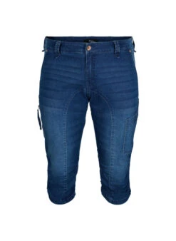 Zizzi Slim Fit Capri Jeans With Pockets -Chic Soldes J10111A 1075 Front