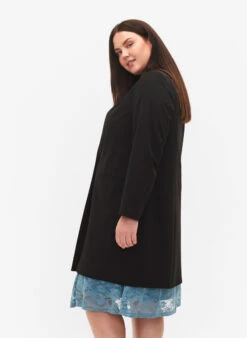 Zizzi Classic Long Blazer -Chic Soldes J10187D 0199 ModelDetail2