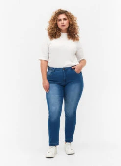 Zizzi Slim Fit Emily Jeans With Normal Waist