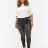 Zizzi Super Slim Amy Jeans With High Waist -Chic Soldes J10305L 1019 ModelFront
