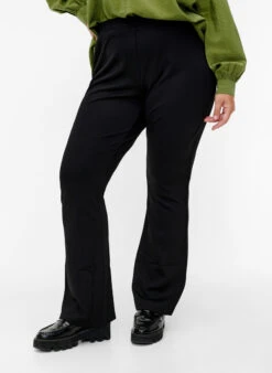 Zizzi Bootcut Trousers In Viscose Mix -Chic Soldes J10396R 0199 ModelDetail1