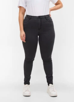 Zizzi High-waisted Super Slim Amy Jeans -Chic Soldes J10568A 1011 ModelDetail2