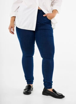 Zizzi High Waist Super Slim Amy Jeans -Chic Soldes J10568A 1077 ModelDetail1