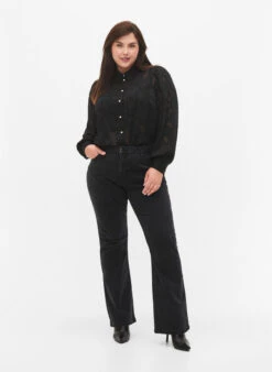 Zizzi High-waisted Ellen Bootcut Jeans