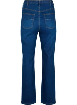 Zizzi Extra High-waisted Megan Jeans With Regular Fit -Chic Soldes J10664F 1077 Back