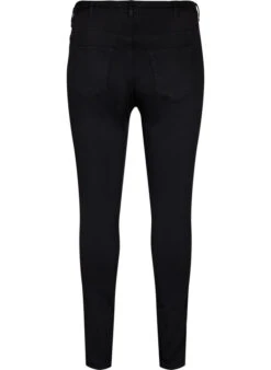 Zizzi Stay Black Amy Jeans With A High Waist -Chic Soldes J10857A 0201 Back