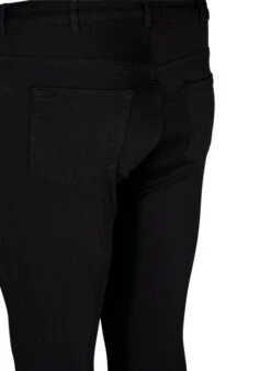 Zizzi Stay Black Amy Jeans With A High Waist -Chic Soldes J10857A 0201 Details2