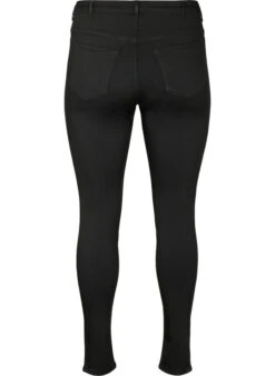 Zizzi Stay Black Amy Jeans With High Waist -Chic Soldes J10857B 0201 Back