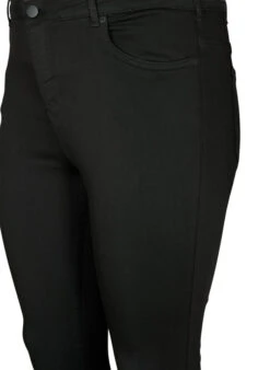 Zizzi Stay Black Amy Jeans With High Waist -Chic Soldes J10857B 0201 Details1