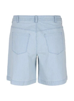 Zizzi Denim Shorts In A Striped Pattern -Chic Soldes J10886B 9990 Back