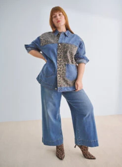 Zizzi Cropped Jeans With Flare