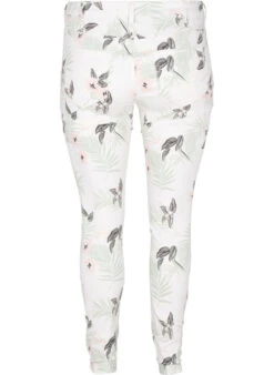 Zizzi High Waisted Amy Jeans With Floral Print -Chic Soldes J10956A 9990 Back
