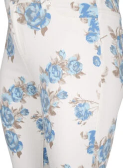 Zizzi Super Slim Amy Jeans With A Floral Print -Chic Soldes J10956C 9992 Details1