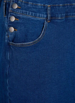 Zizzi Overalls Dress In Denim -Chic Soldes J10974A 1075 Details2