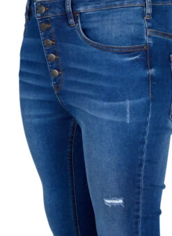 Zizzi High-waisted Amy Jeans With Buttons -Chic Soldes J10984A 1055 Details1