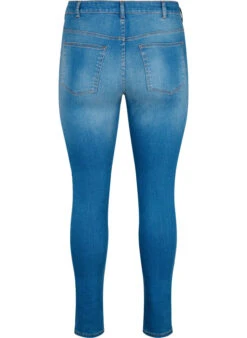 Zizzi Super Slim Sanna Jeans With Destroy -Chic Soldes J20001A 1055 Back