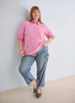 Zizzi Loose-fitting Jeans With Cargo Pockets