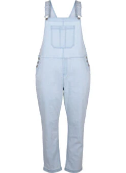 Zizzi Striped Denim Overalls -Chic Soldes J20034B 1025 Front