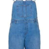Zizzi Denim Overalls Shorts -Chic Soldes J20037A 1025 Front