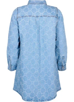 Zizzi Denim Dress With Destroy Pattern -Chic Soldes J20044C 1050 Back