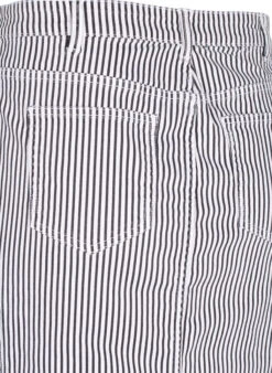 Zizzi Striped Pencil Skirt With Pockets -Chic Soldes J20062B 0199 Details2