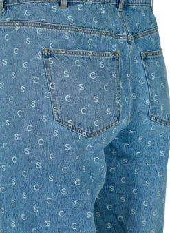Zizzi Cropped Jeans With Print And High Waist -Chic Soldes J20063A 1050 Details2
