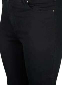 Zizzi High-waisted Amy Jeans With Rhinestones -Chic Soldes J20064A 0199 Details1