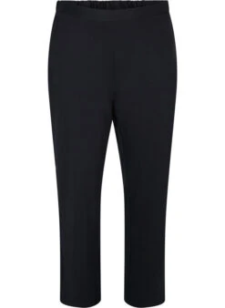 Zizzi Classic Wide Leg Trousers -Chic Soldes J21008B 0199 Front