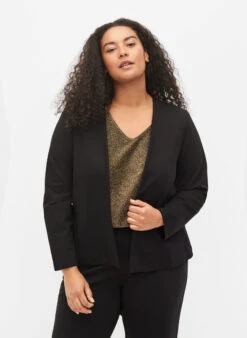 Zizzi Monochrome Short Open Blazer