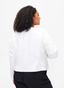 Zizzi Short Blazer Without Fastening -Chic Soldes J21008E 1106 ModelBack