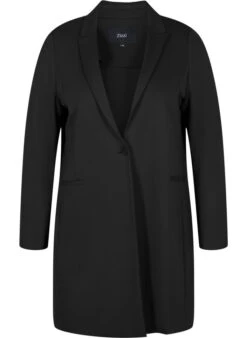 Zizzi Long Blazer -Chic Soldes J21008F 0199 Front