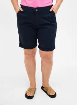 Zizzi Chino Shorts With Pockets -Chic Soldes J50100C 1494 ModelDetail1