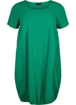 Zizzi Short Sleeve Cotton Dress -Chic Soldes J80000L 0289 Front