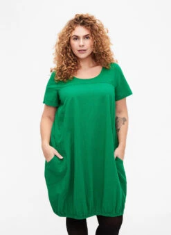 Zizzi Short Sleeve Cotton Dress