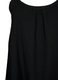 Zizzi Cotton Dress With Thin Straps And An A-line Cut -Chic Soldes J80000O 0199 Details1