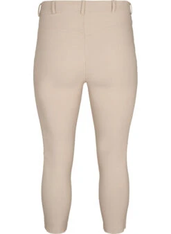 Zizzi Close-fitting Capri Trousers In Viscose Blend -Chic Soldes J80812C 0943 Back