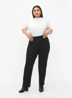 Zizzi Stretchy Pants In Viscose