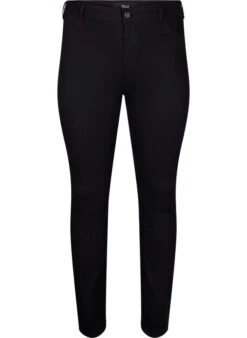 Zizzi Extra Slim Fit Amy Jeans With A High Waist -Chic Soldes J93300A 0202 Front