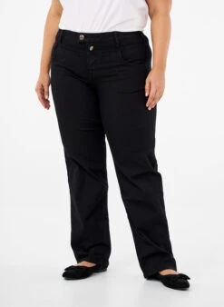 Zizzi Regular Fit Gemma Jeans With A High Waist -Chic Soldes J93400A 0202 ModelDetail1