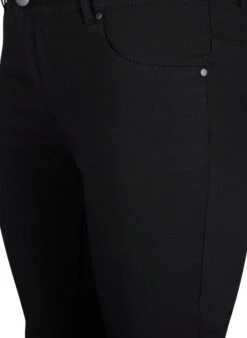 Zizzi Slim Fit Trousers With Pockets -Chic Soldes J99623E 0199 Details1